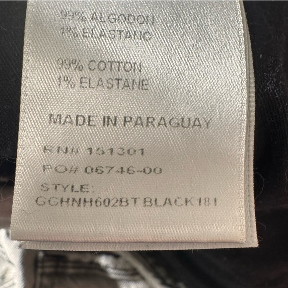 Good American Grey Black Distressed Tapered High Rise Jeans Size 20 - Picture 12 of 13